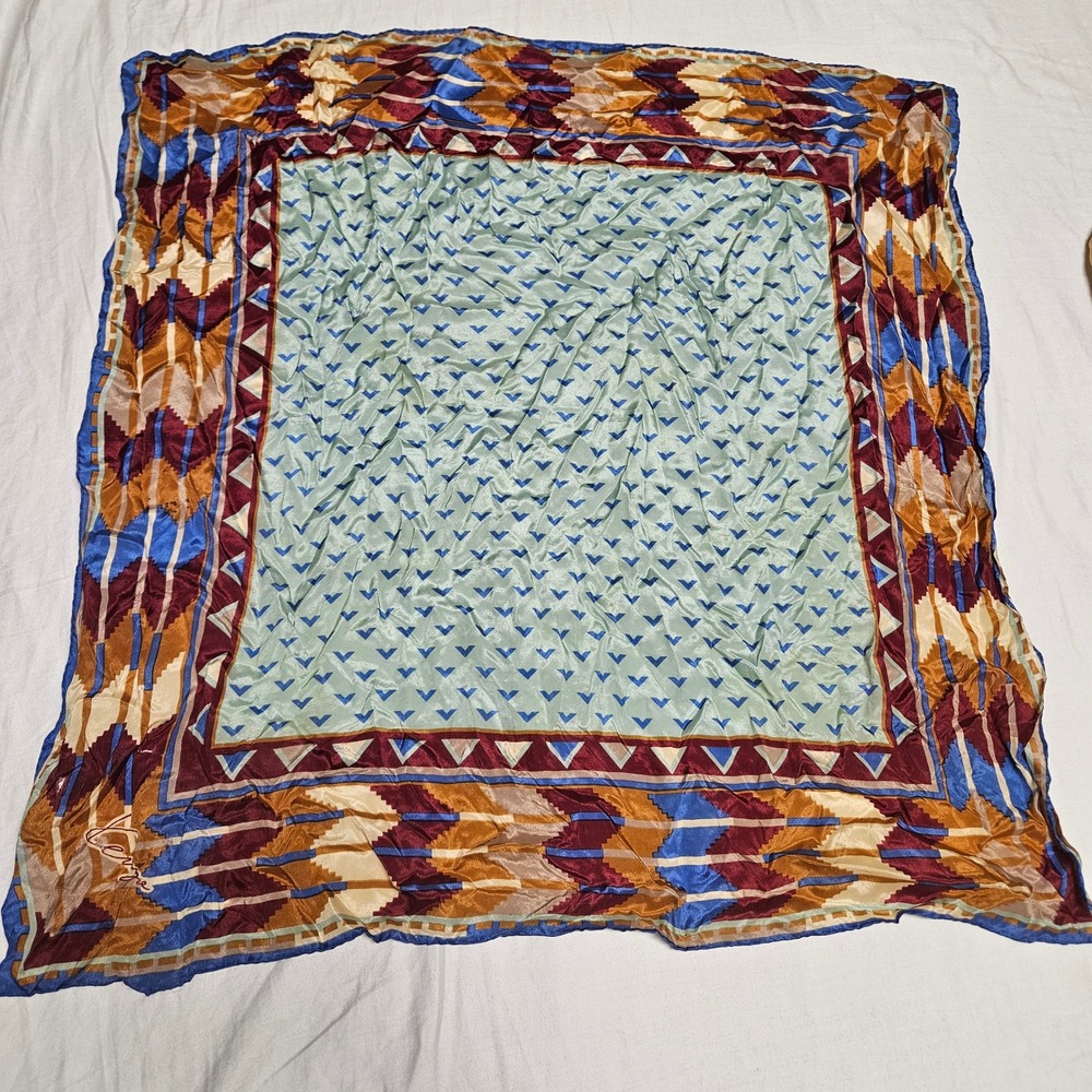 Authentic Vintage Kenzo pure Silk  scarf‎